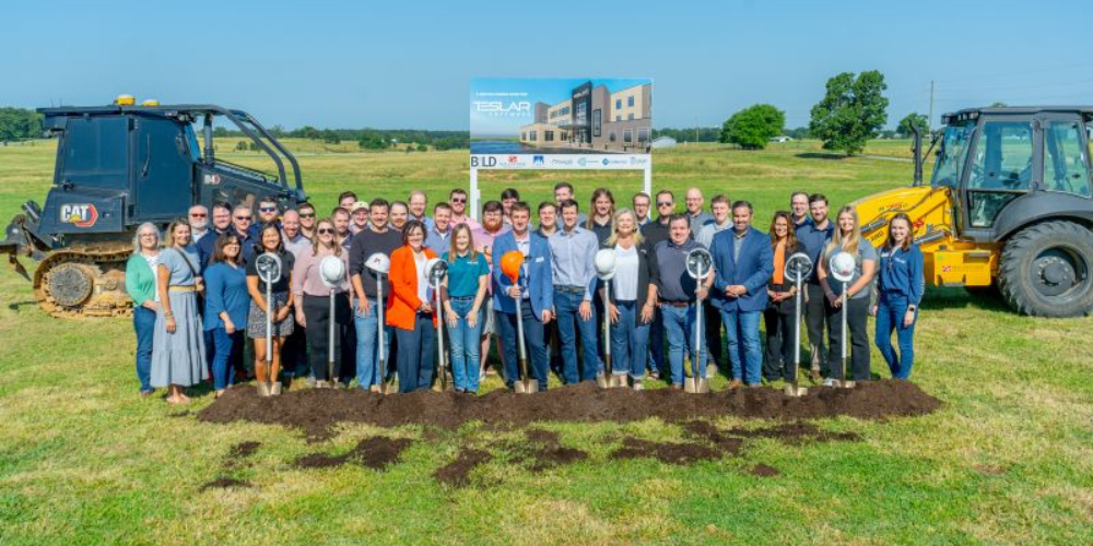 Members of the Teslar team at groundbreaking ceremony