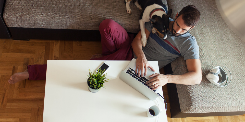 Man Working from Home